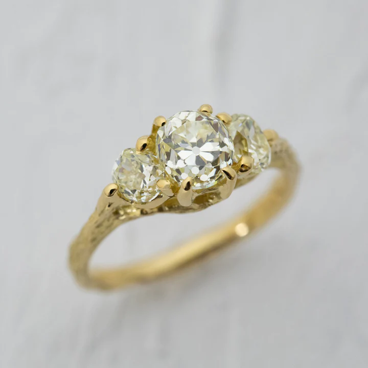 Three Antique Diamond Ring