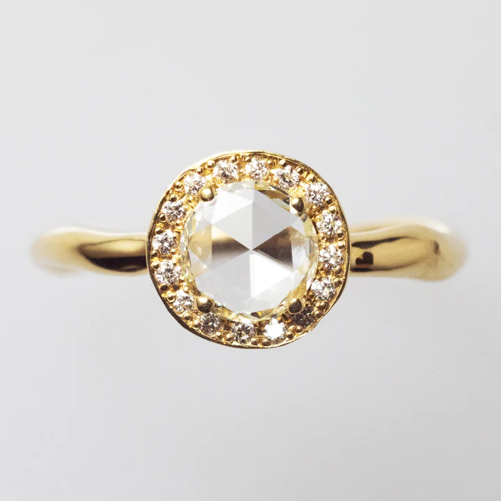 Rosecut Halo Ring