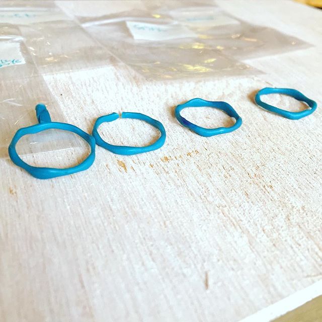 ワックス原型で形を確認